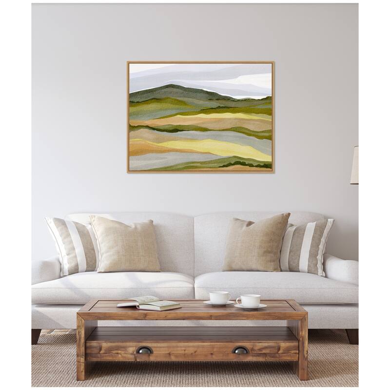 Kate and Laurel Sylvie Gentle Wilderness Framed Canvas by Nikita Jariwala