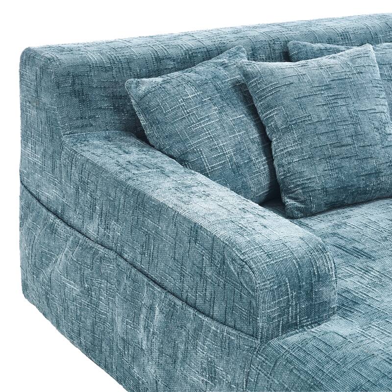 Futon Sofa Bed,3-in-1 Multi-Functional Corduroy Sleeper Couch Pull-Out Bed,Adjustable Backrest and Pillows,Convertible Sofa Bed