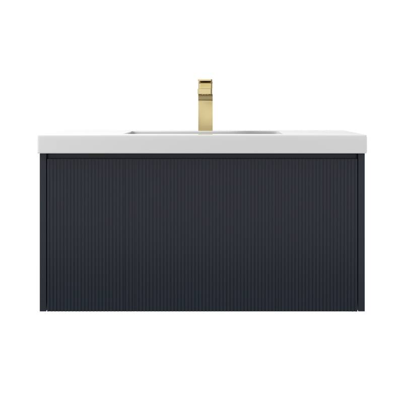 Floating Bathroom Vanity with Sink, Wall Mounted Vanity