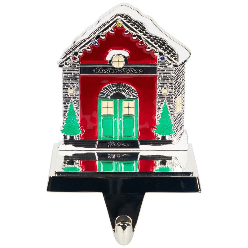 Welcome Christmas At Home House Stocking Holder - 4.5"