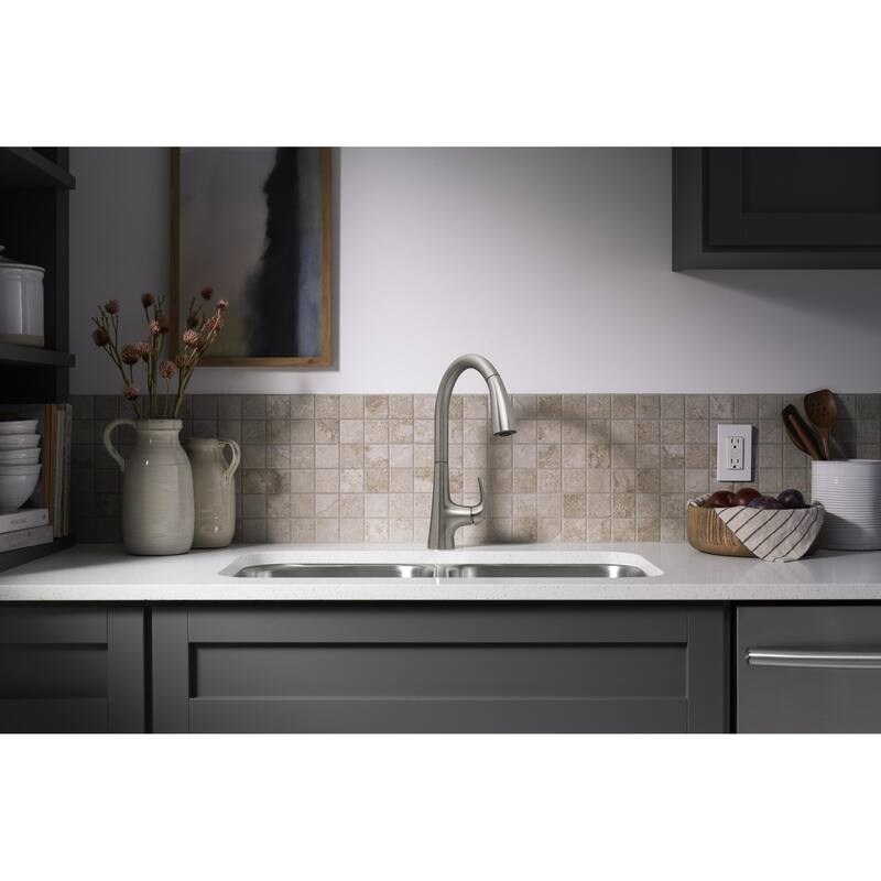 Sterling Medley 1.5 GPM Single Hole Pull Down Kitchen Faucet
