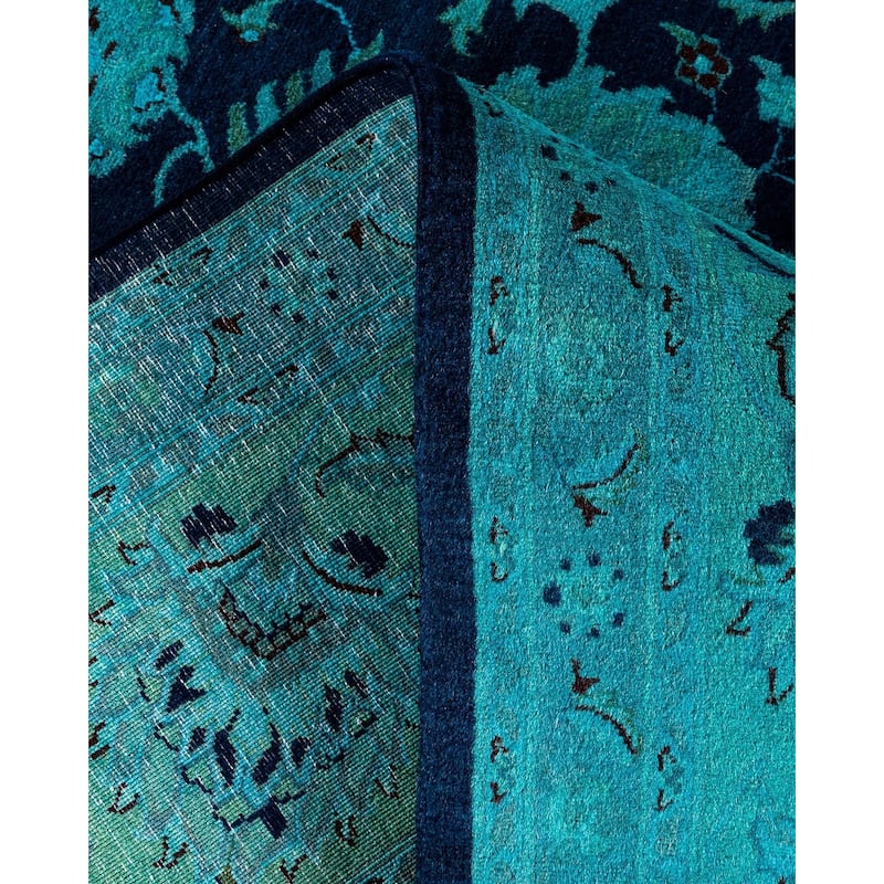 Fine Vibrance, One-of-a-Kind Hand-Knotted Area Rug - Purple, 8' 3" x 10' 5" - 8' 3" x 10' 5"