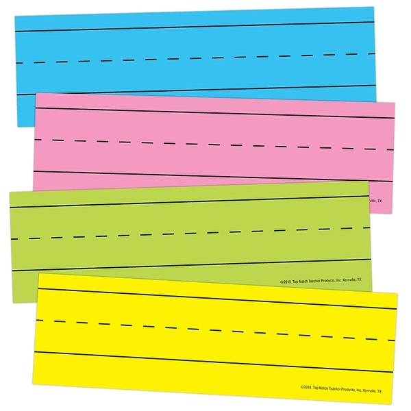 Magnetic Word Strips Bright Asrtd