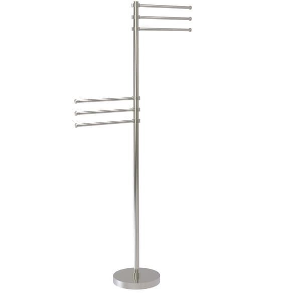 Allied Brass Towel Stand with 6 Pivoting 12 in Arms Bed Bath