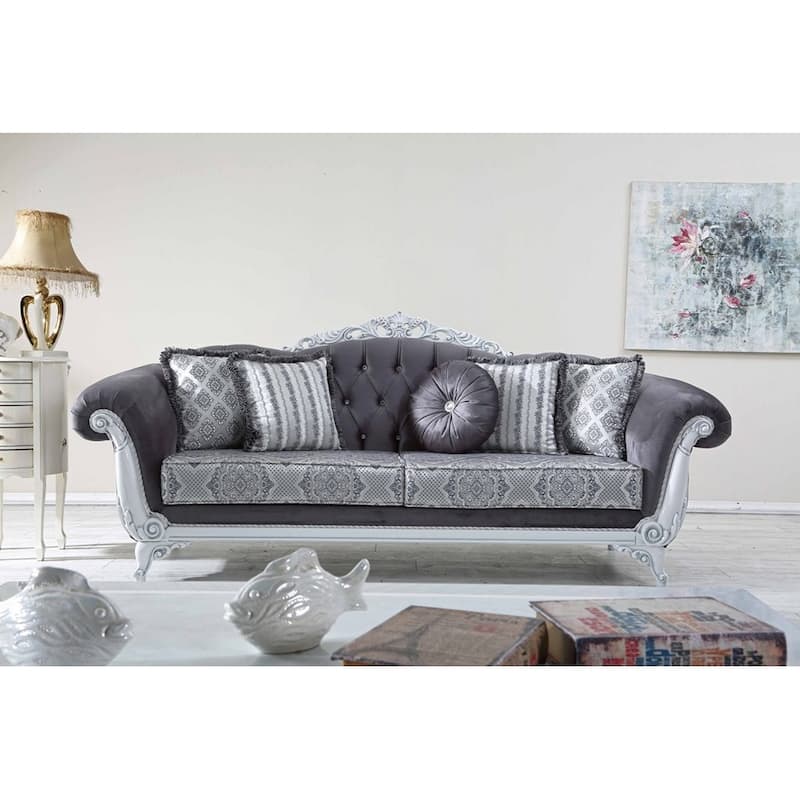 Zac 93" Rolled Arms Traditional Sofa