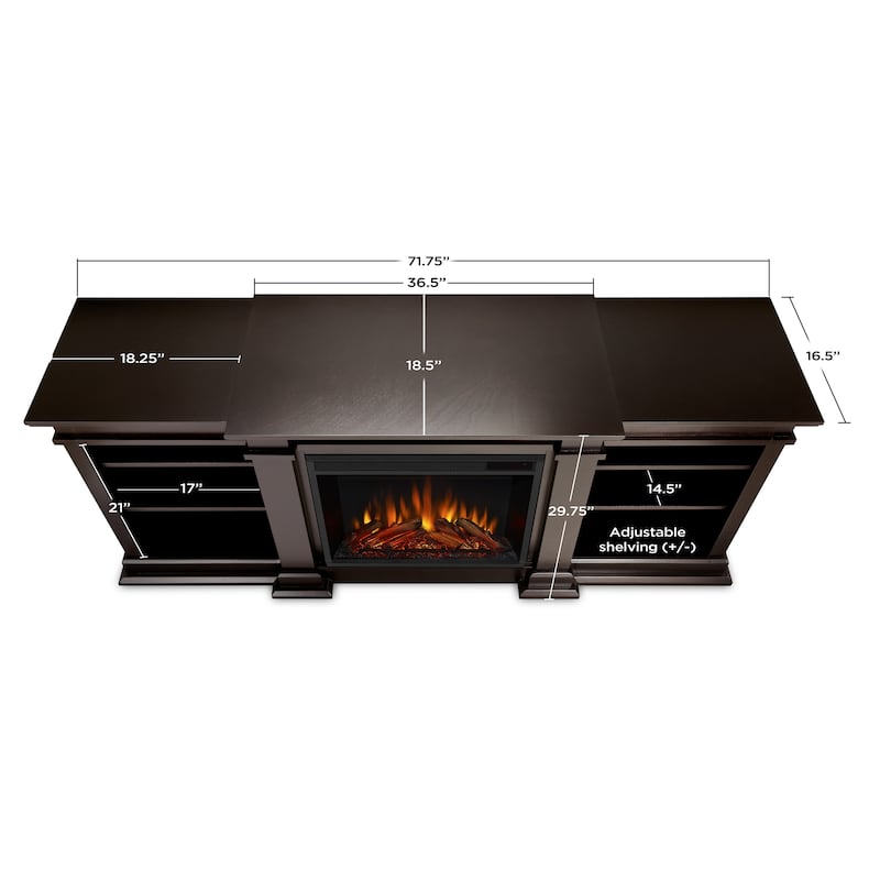 Fresno 72" Media Electric Fireplace by Real Flame
