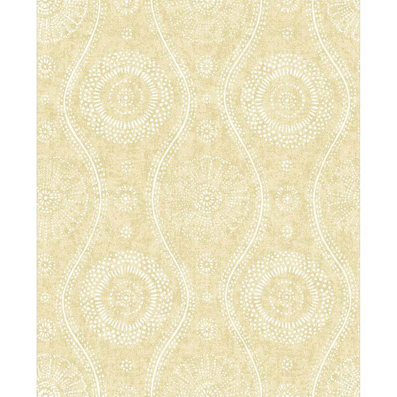 A-Street Prints Citrine Painterly Wallpaper