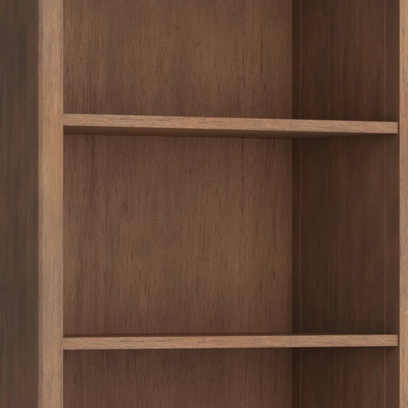WYNDENHALL Halifax 30" Wide Solid Wood Transitional 5 Shelf Bookcase - 30"w x 14"d x 70" h