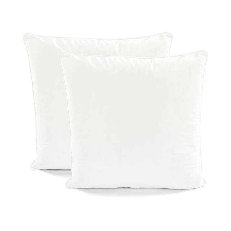 Lush Decor Velvet Solid Decorative Pillow Cover Pair - 20" x 20" - White