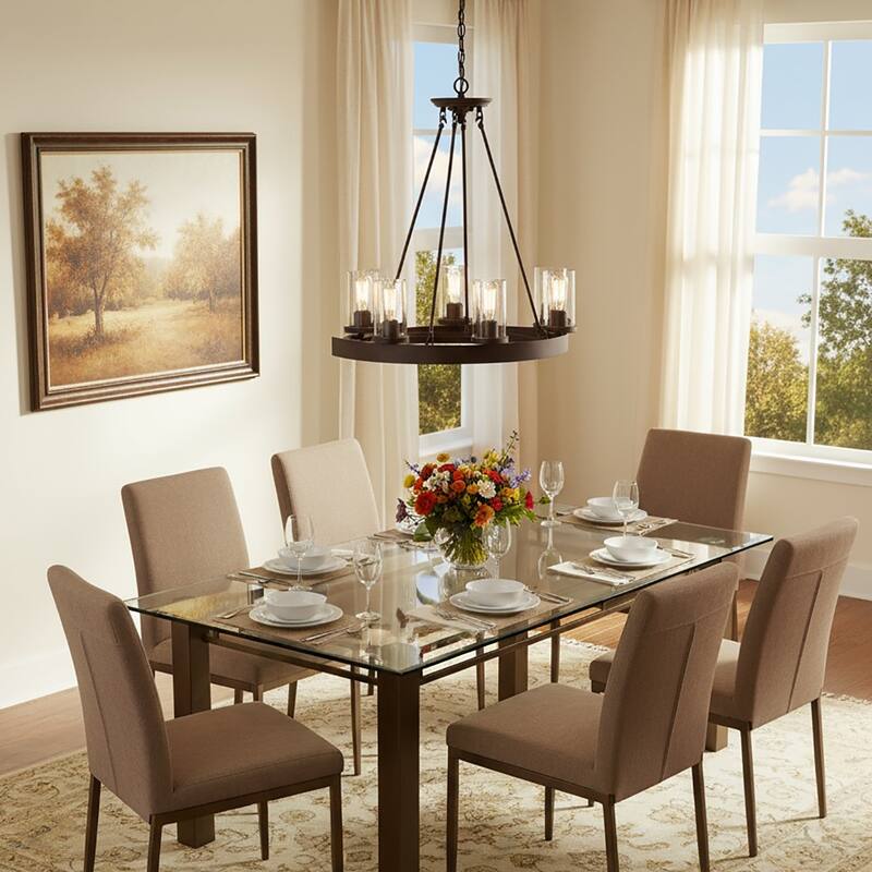 Artcraft Menlo Park - Chandelier - 6-Light - Oval - Oil Rubbed Bronze