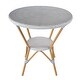 preview thumbnail 17 of 24, Tobias Outdoor Rattan and Metal Round Bistro Table