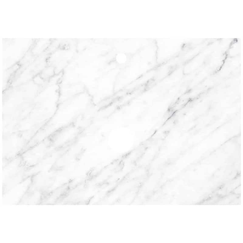 Native Trails VT30-V-CA-1 Carrara 30" Marble Vanity Top - Carrara