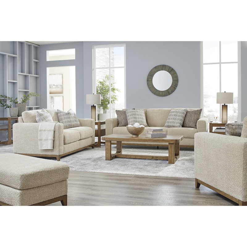 Signature Design by Ashley Parklynn Beige 4-Piece Upholstery Package - 93"W x 40"D x 38"H
