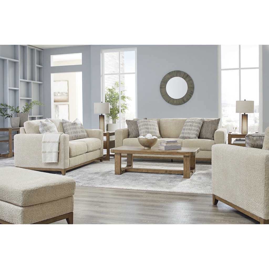 Signature Design by Ashley Parklynn Beige 4-Piece Upholstery Package - 93"W x 40"D x 38"H