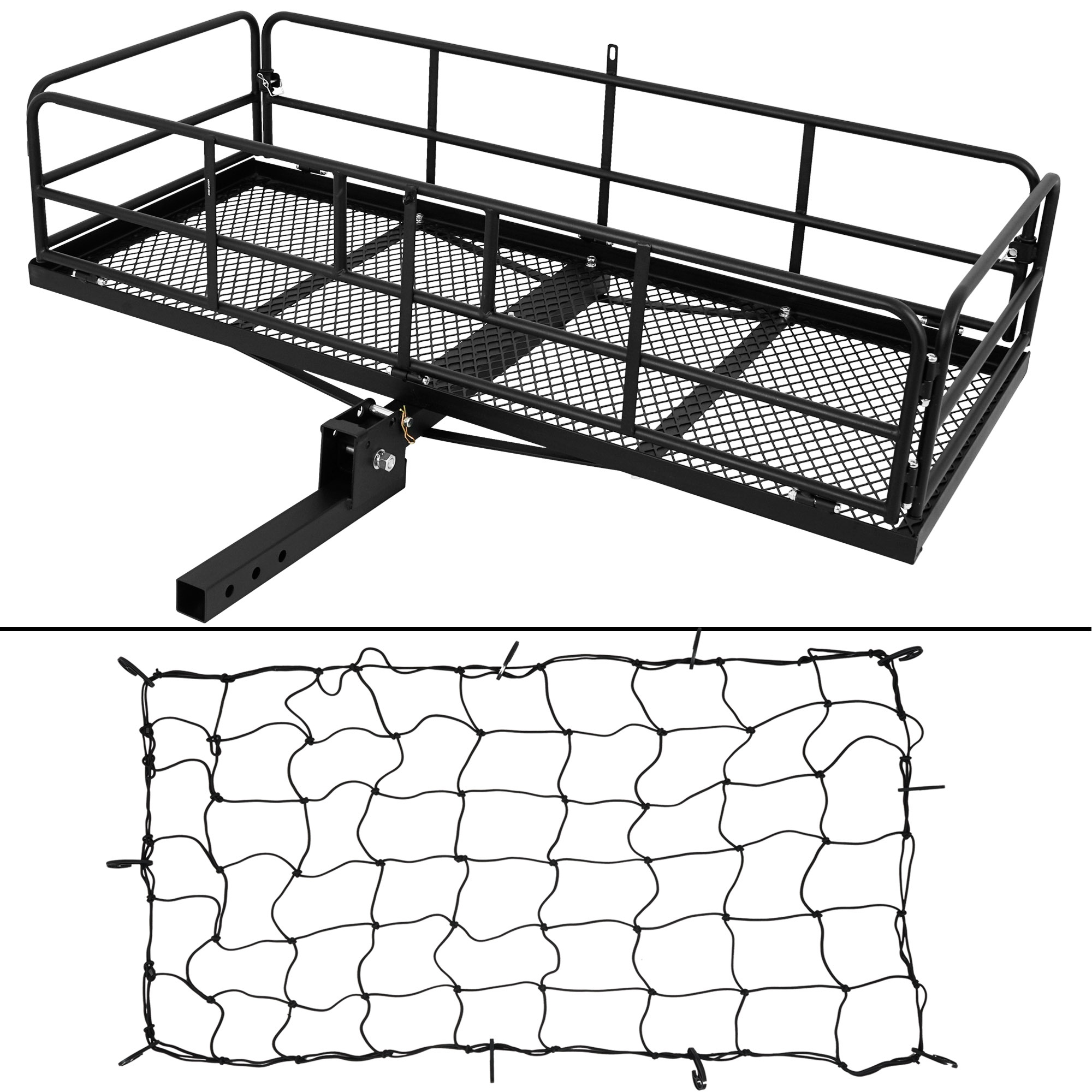 Arksen folding cargo carrier luggage basket 2 inch receiver hitch deals