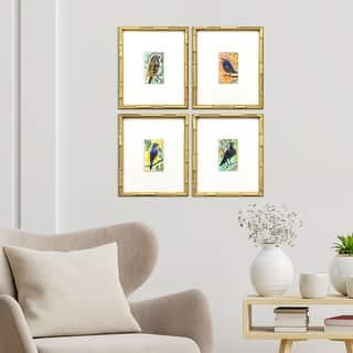 Paragon Sassy Birds Framed Art - Set of 4
