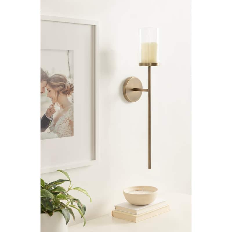 Kate and Laurel Blaise Metal Wall Sconce