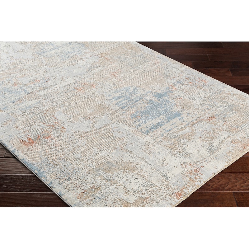 Oleander Distressed Abstract Area Rug