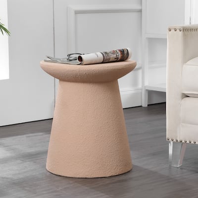 Brady 18" Minimalist Modern Drum Accent Table Pedestal, by JONATHAN Y
