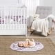 preview thumbnail 2 of 2, Sweet Jojo Designs Lavender Purple Boho Shabby Chic Floral Girl Baby Tummy Time Playmat Ivory Bohemian Vintage Garden Watercolor