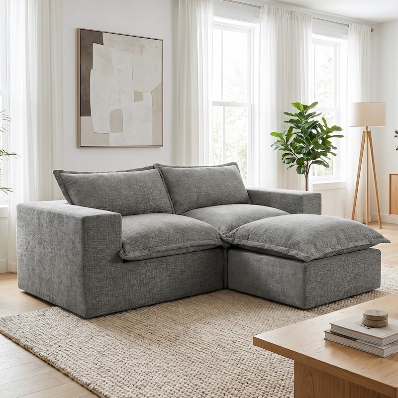 Comfy Cloud Couch Plush Modular Sectional Sofa For Living Room