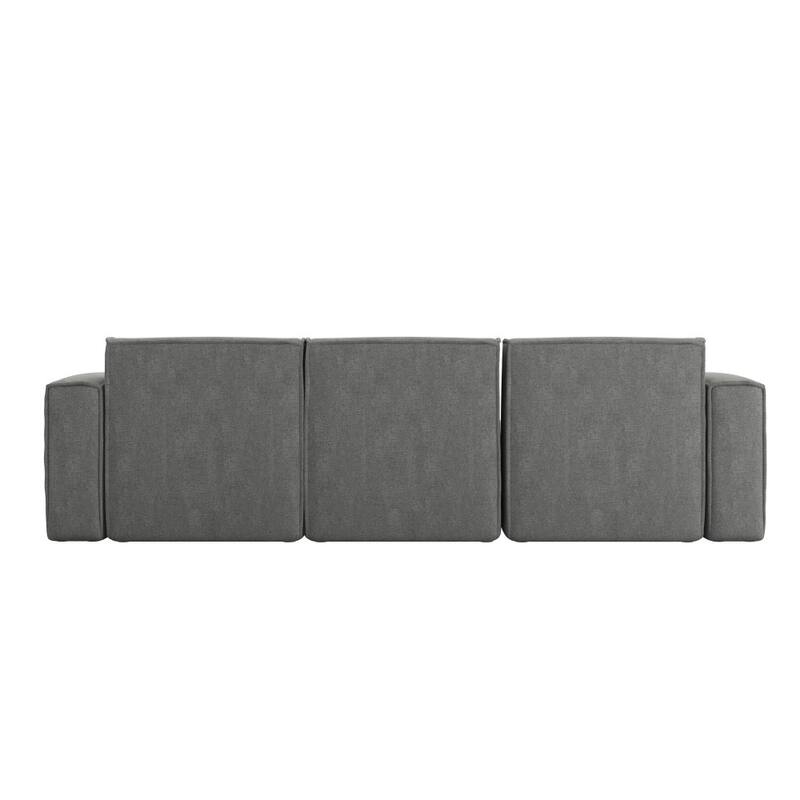 Contemporary 4 Piece Modular Sectional Sofa with Ottoman