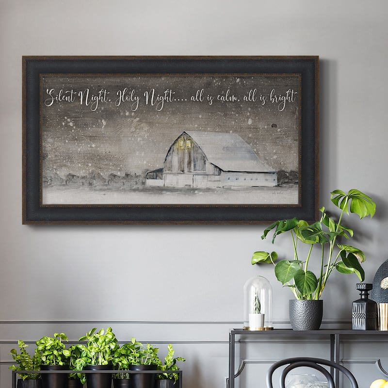 Silent Night Premium Framed Canvas- Ready to Hang