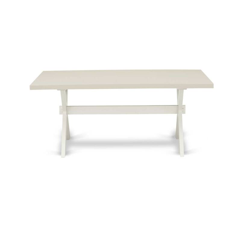 Elegant Dining Table - 36x60 Inch Modern Table with Linen White Finish - 36