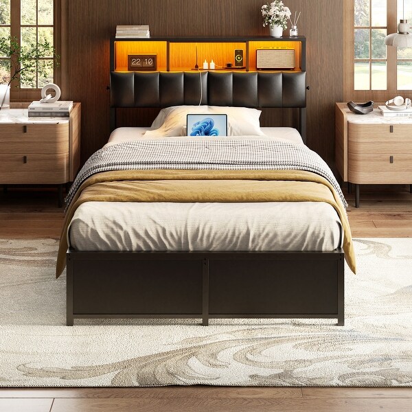 Headboards with side drawers discount