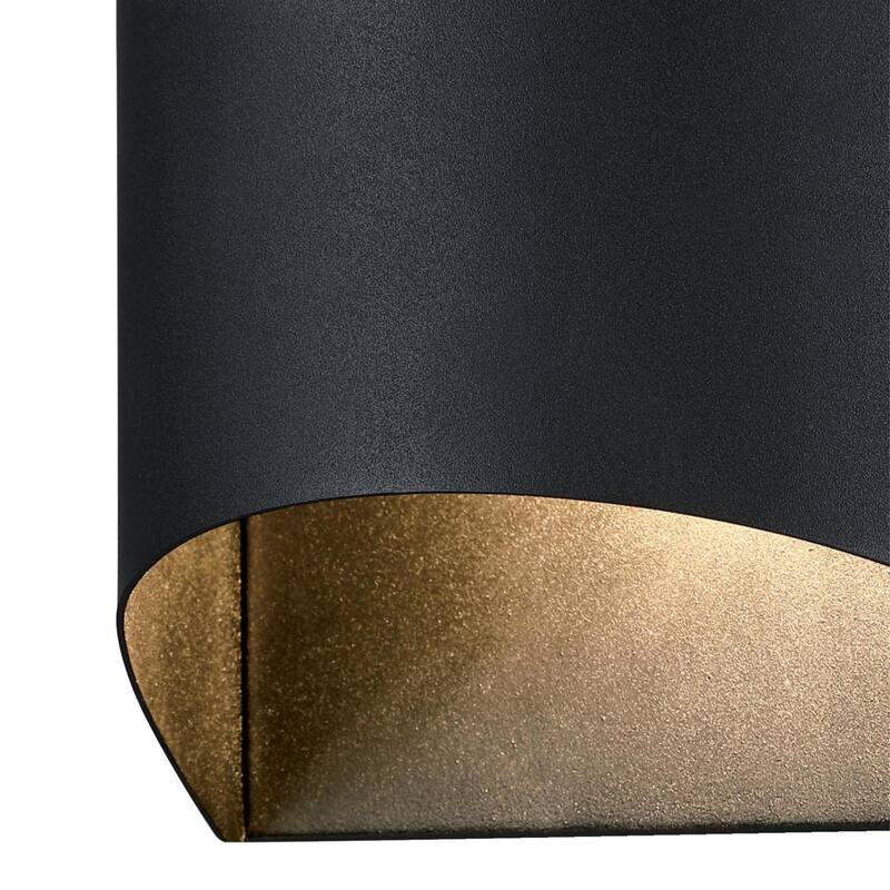 Westinghouse Lighting Nardella One Light Dimmable LED Outdoor Wall Fixture, Dark Sky Friendly, Textured Black Finish - 1-Light