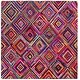 preview thumbnail 5 of 12, SAFAVIEH Handmade Nantucket Roselies Contemporary Cotton Rug 4' Square - Multi - Square