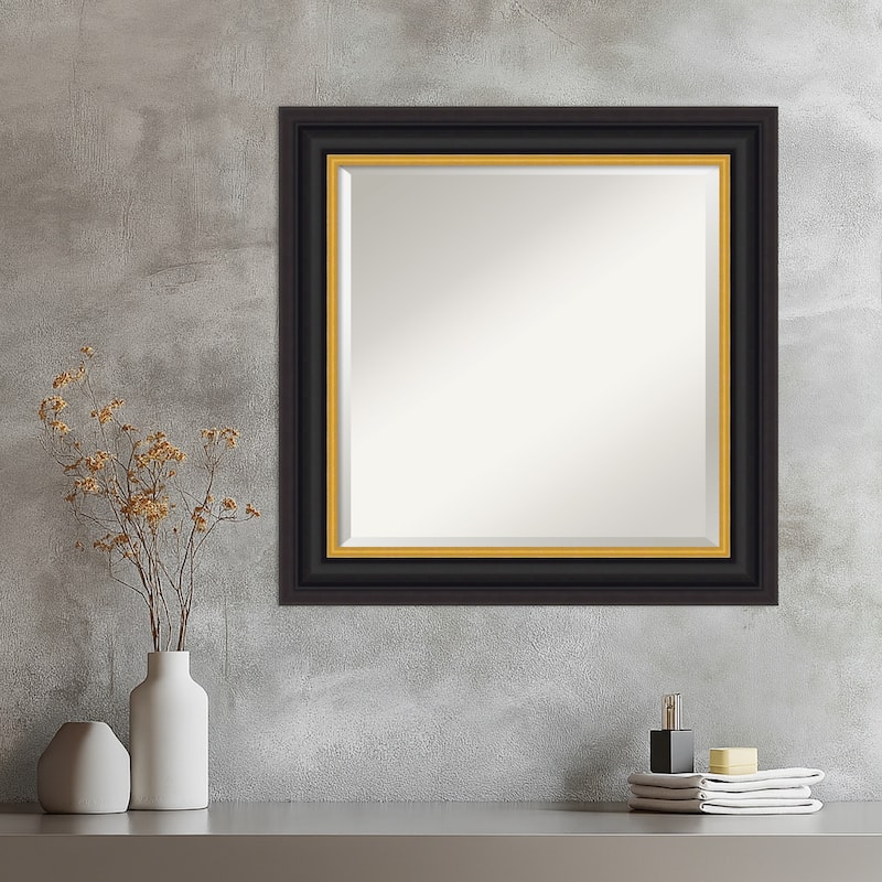 Sierra Beveled Wood Framed Wall Mirror