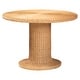 preview thumbnail 1 of 7, Farrow Bohemian Braided Light Honey Rattan Dining Table - Light Honey Light Honey