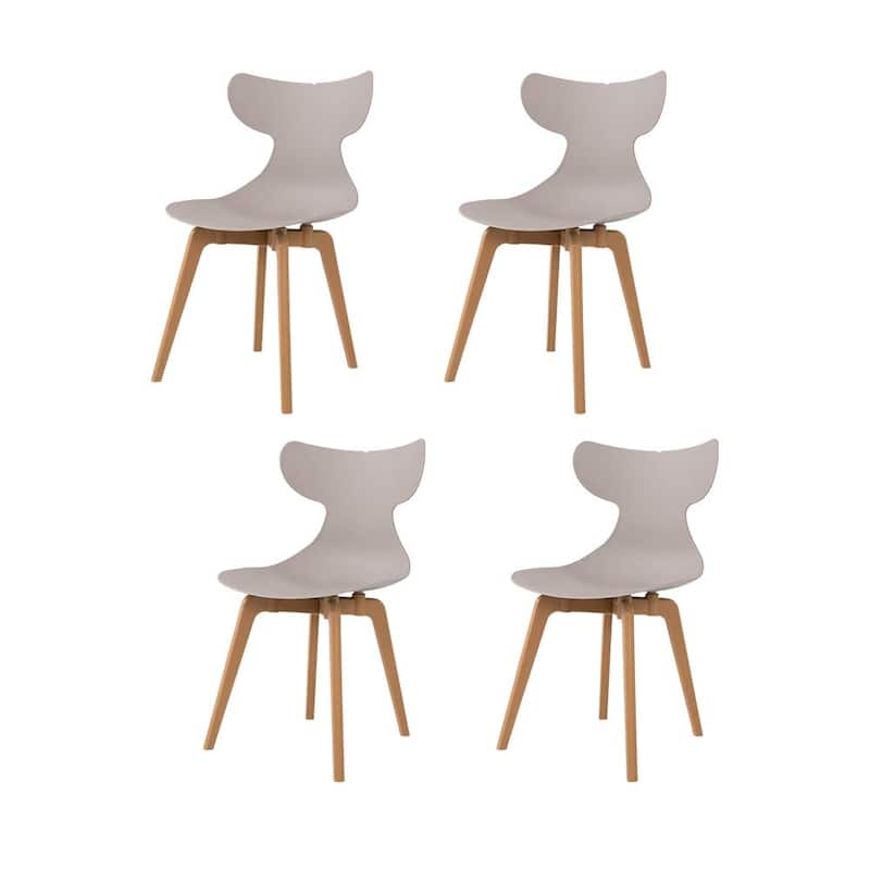 Lagoon Whale Resin Leisure Dining Chairs, Set of 4