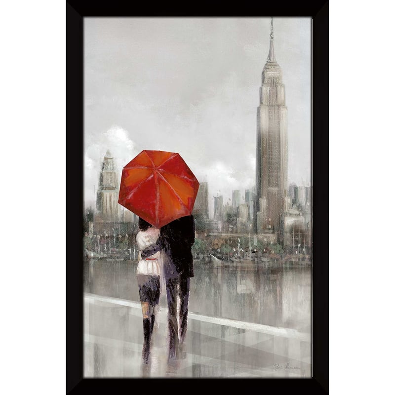 "Modern Couple In NY" by Ruane Manning Print on Acrylic.