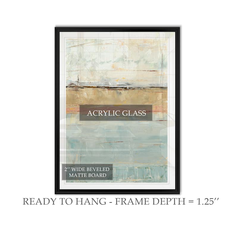 Pastel Horizon I -Custom Framed Print