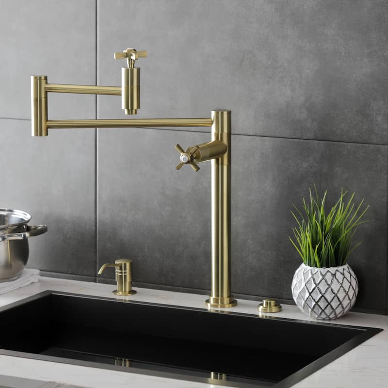 Millennium Two-Handle 1-Hole Deck Mount Pot Filler Faucet