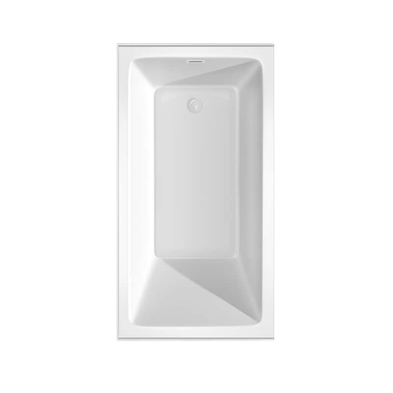 Wyndham Collection WCBTW16032R18 Grayley 60" Three Wall Alcove Acrylic