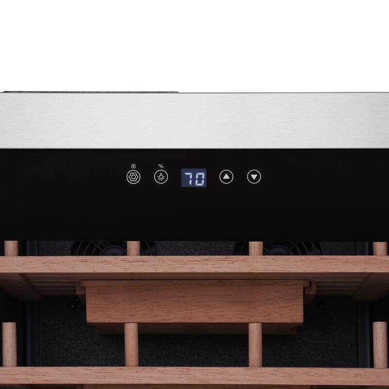 Newair x Boveda 500 Count Electric Humidor, Spanish Cedar Shelves, Temperature Control, Cigar Humidor, Humidity Control