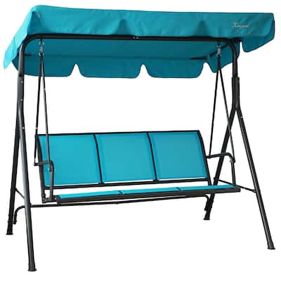 Kozyard Belle 3-person Outdoor Patio Swing with Canopy