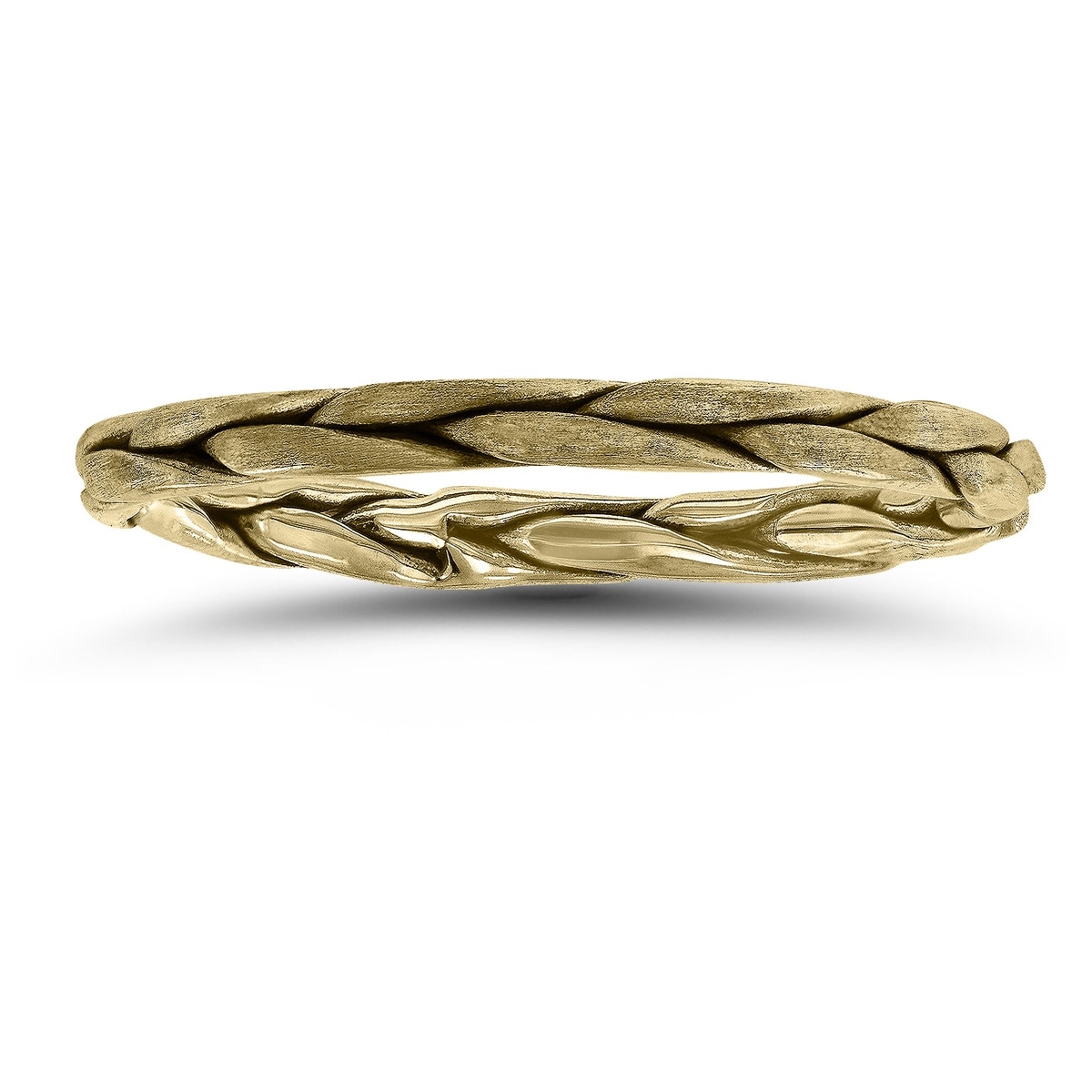 Marquee Braided Wedding Band in 14K Yellow Gold