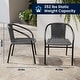 preview thumbnail 18 of 34, 3-piece Outdoor Table/Chair Set - 28.75"W x 28.75"D x 28"H