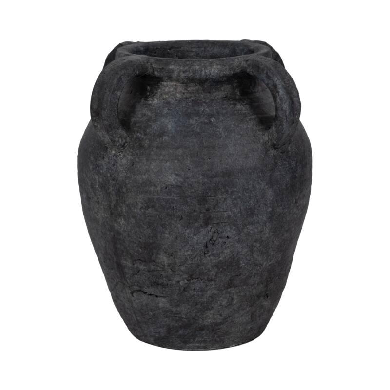 Sagebrook Home Multi Handle Jug, Black/White - 10" x 10" x 12" - Black