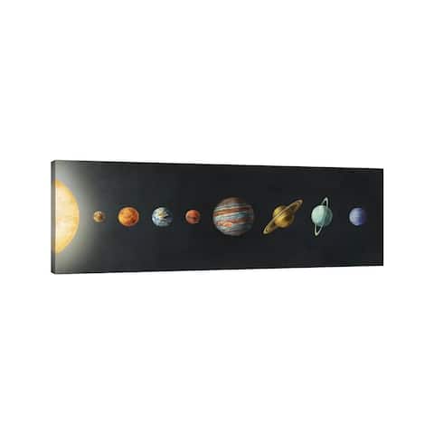 iCanvas "The Solar System Black" by Terry Fan Canvas Print