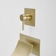 preview thumbnail 30 of 34, Wall Mount Bathroom Faucet Waterfall Brass Modern 2 Hole Bathroom Sink Basin Vanity Faucets with Valve