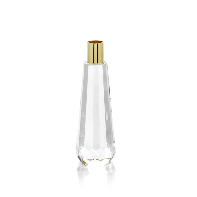 Florella Faceted Crystal Candle Holder