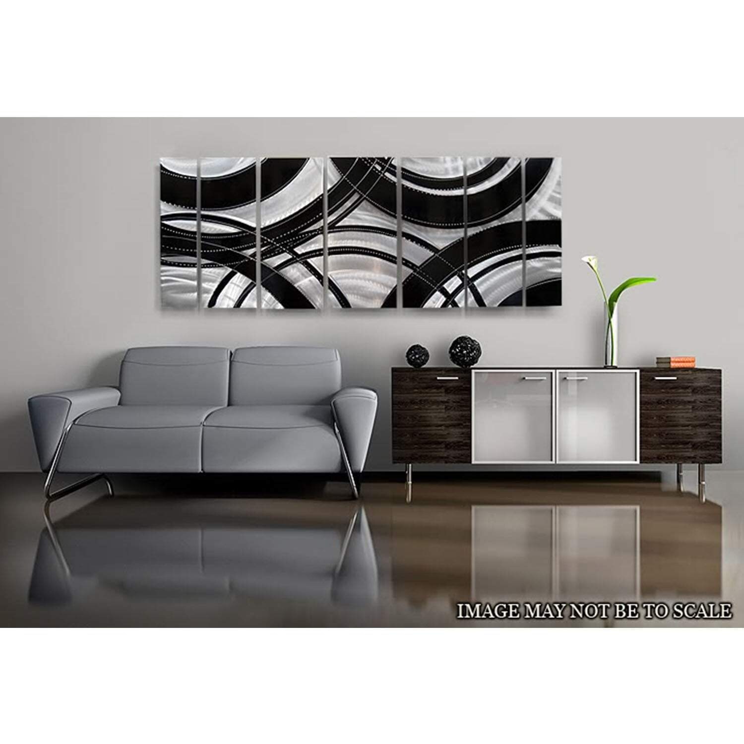 Shop Statements2000 Abstract Modern Metal Wall Art Panels Silver