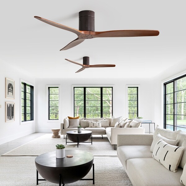Sofucor Ceiling Fan 52 Inch Wood Ceiling Fan with Lights Remote Control Dimmable Light Reversible DC Sofucor 52 Inch Solid Wood Ceiling Fans With Lights, UK | Ubuy