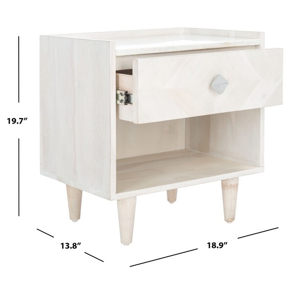 Safavieh tahseen parquet nightstand discount