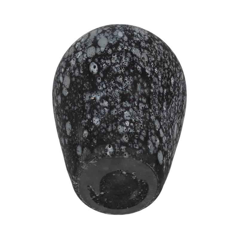 Glass Large Modern Speckled Decorative Vase - Gray